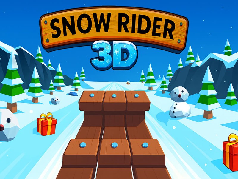 Exciting scene of a snowboarder speeding down a snowy slope