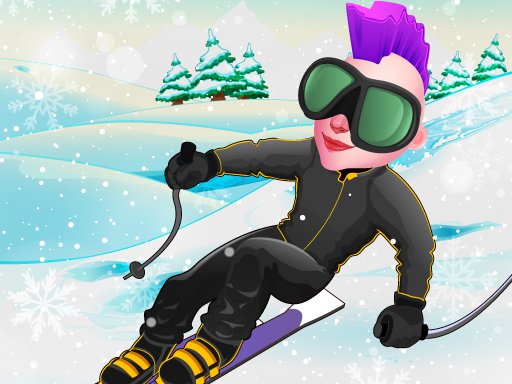 Exciting scene from Snowcross Stunts X3M with snowboarders performing tricks