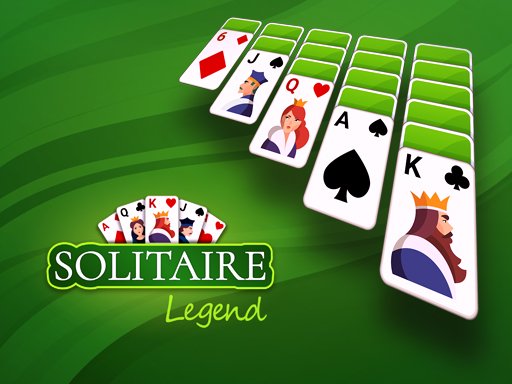 Screenshot of Solitaire Legend with cards arranged in a fun layout