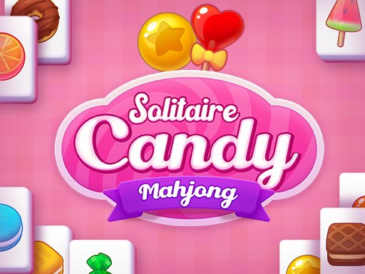 Colorful candies and tiles in Solitaire Mahjong Candy gameplay