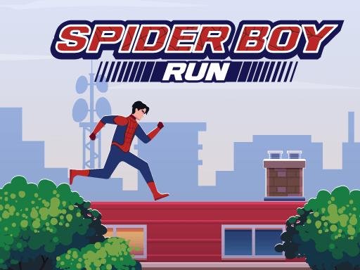 Spider Boy leaping across rooftops showcasing acrobatic skills