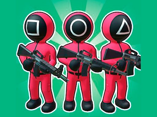 Exciting scene from Squid Game 2 with colorful mini-games and players