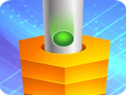 Colorful scene of Stackball 2020 with bouncing balls and flippers