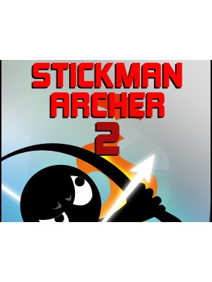 Exciting scene from Stickman Archer 2 with arrows flying and stickman aiming