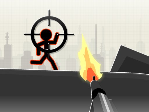 Action-packed scene of Stickman War with colorful stickman characters battling