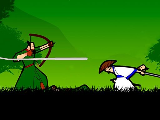 Action-packed scene of Straw Hat Samurai battling enemies