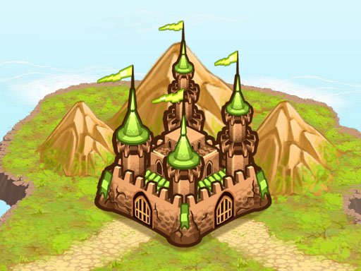 Takeover game scene with armies clashing on a vibrant battlefield