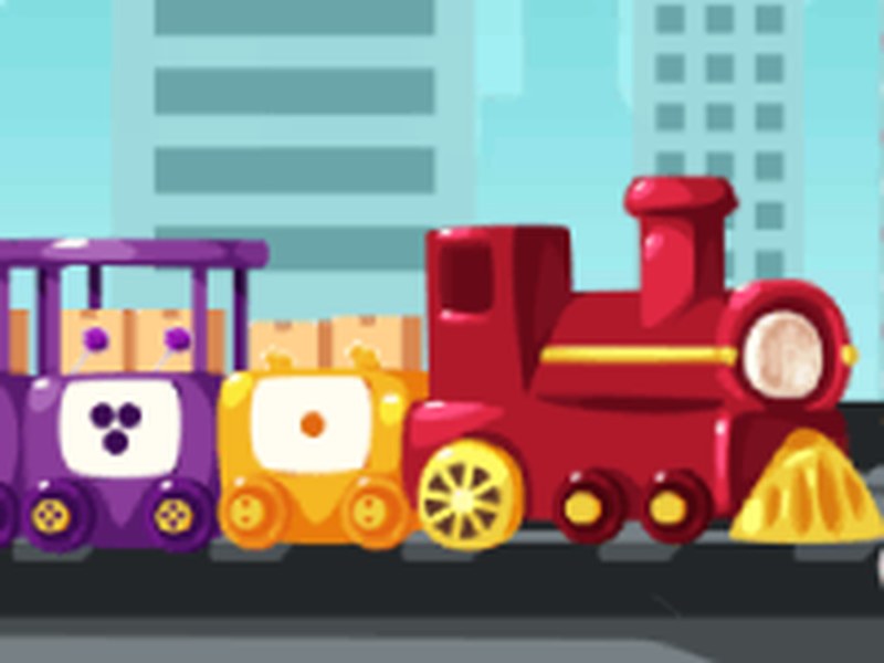 Colorful screenshot of Math Factory with kids solving math problems