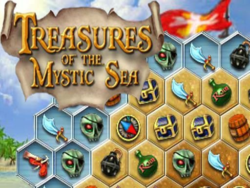 Exciting underwater scene with pirates and sparkling jewels