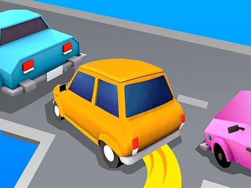 Exciting screenshot of Turn Turn with colorful cars racing