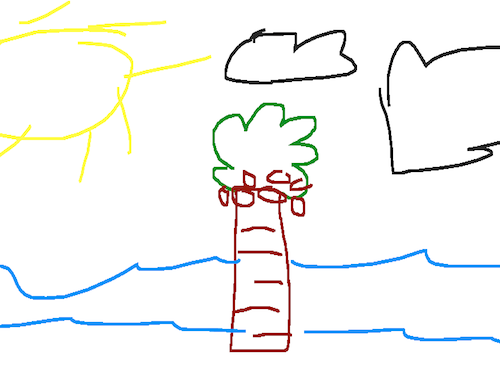 Kids joyfully drawing on a colorful digital canvas
