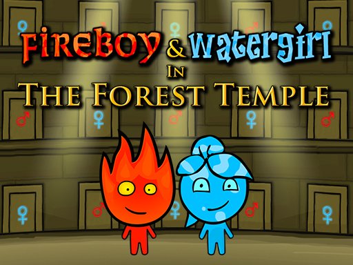 Screenshot of Fireboy and Watergirl 1, showcasing vibrant characters and puzzles