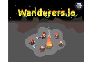 Wanderersio — a vibrant scene of tribes exploring and building
