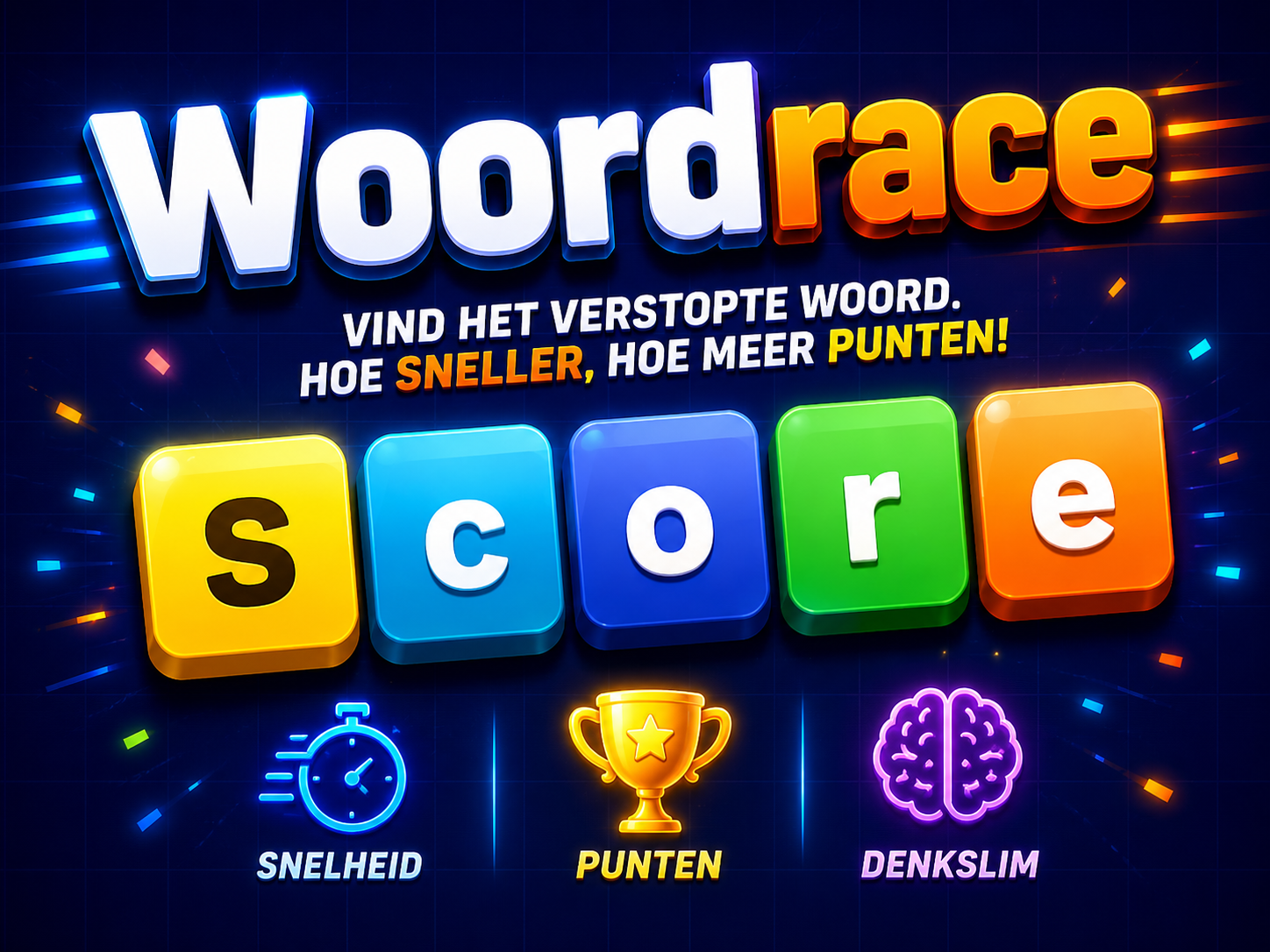 Word Race — vibrant screenshot of players racing to find words