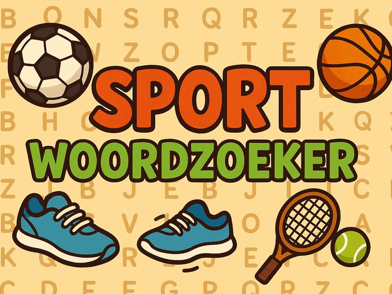 Colorful screenshot of Sports Word Search game with letters and sports terms