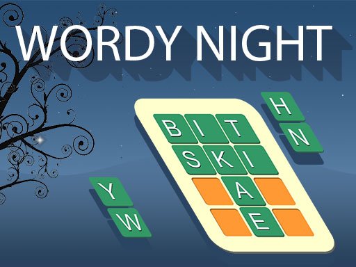 Wordy Night — screenshot of the fun word game